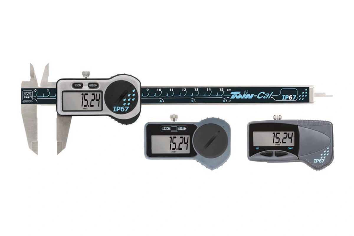 Messschieber mit elektr. Ziffernanzeige TWIN-CAL IP67