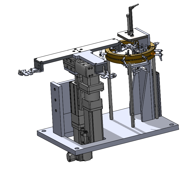 CAD-Konstruktion einer automatisierten Messanlage für die industrielle Fertigung