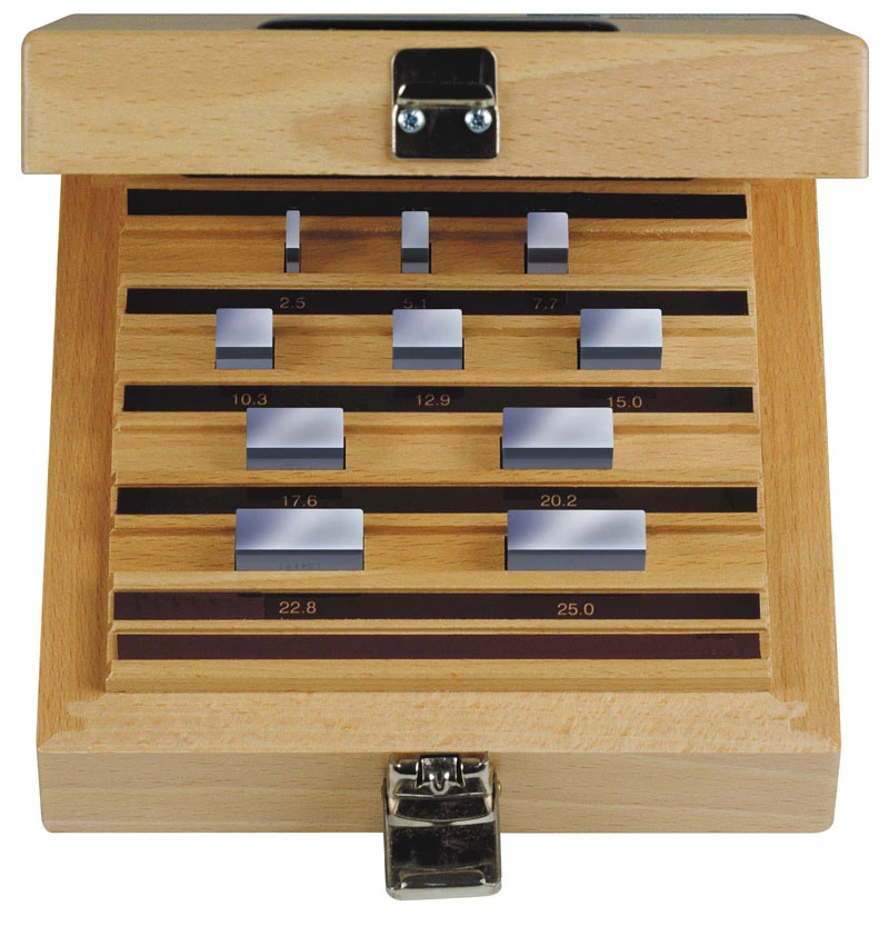 Inspection gauge block sets for calipers and micrometers